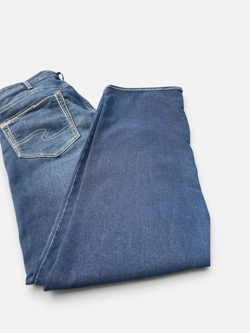 Men's Silver Jeans Grayson Classic Straight Jeans in Dark Blue 36x 34